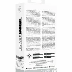 Shots America Shots Ouch Black & White Velcro Hogtie W-hand & Ankle Cuffs - Black Kink & BDSM