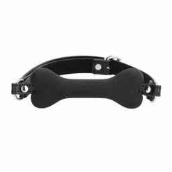 Shots America Shots Ouch Puppy Play Silicone Bone Gag - Black