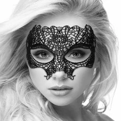 Shots America Lingerie Shots Ouch Black & White Lace Eye Mask