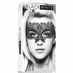 Shots America Lingerie Shots Ouch Black & White Lace Eye Mask