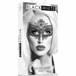 Shots America Lingerie Shots Ouch Black & White Lace Eye Mask