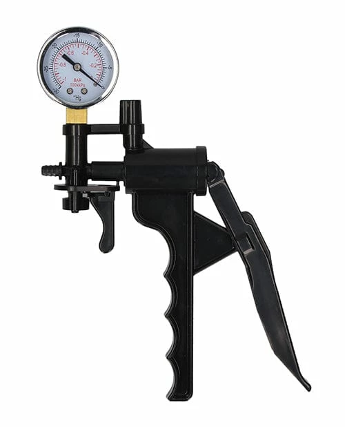 Shots America Penis Toys Shots Pumped Elite Beginner Pump With Psi Gauge - Black