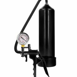Shots America Penis Toys Shots Pumped Elite Beginner Pump With Psi Gauge - Black