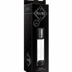 Shots America Shots Pumped Premium Automatic Pump With Free Silicone Cock Ring - Clear