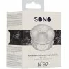 Shots America Shots Sono No. 92 Reversible Textured Masturbator - Transparent Penis Toys