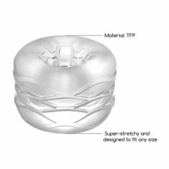 Shots America Shots Sono No. 93 Reversible Textured Masturbator - Transparent Penis Toys