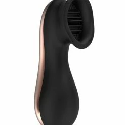 Shots America Shots Elegance Dreamy Oral Clitoral Stimulator - 10 Speed Black Vibrators