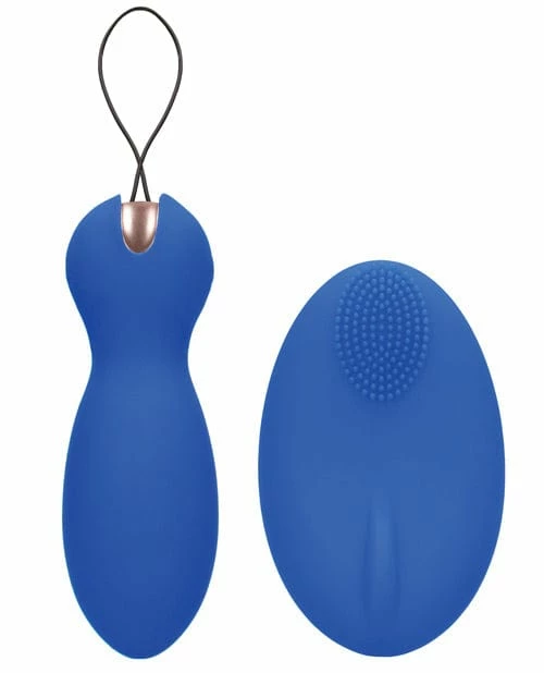 Shots America Vibrators Shots Elegance Dual Vibrating Bullet & Remote - Blue