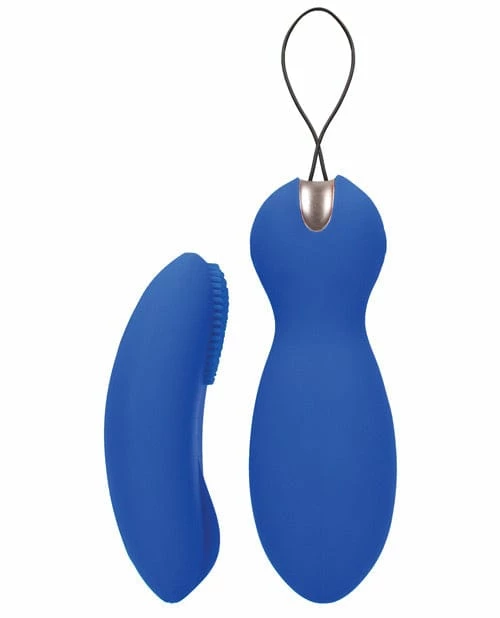 Shots America Vibrators Shots Elegance Dual Vibrating Bullet & Remote - Blue