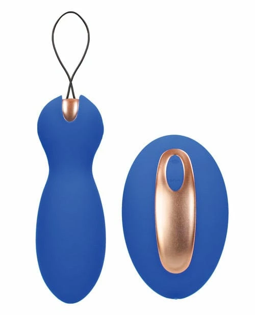Shots America Vibrators Shots Elegance Dual Vibrating Bullet & Remote - Blue