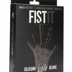Shots America Shots FISTIT Silicone Stimulation Glove - Black Vibrators