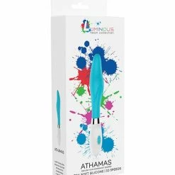 Shots America Shots Luminous Athamas Silicone 10 Speed Vibrator - Turquoise Vibrators