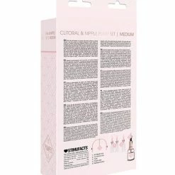 Shots America Shots Pumped Clitoral & Nipple Pump Set - Medium Rose Gold