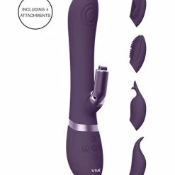 Shots America Shots Vive Etsu Pulse G-Spot Rabbit With Interchangeable Clitoral Attachments - Purple Vibrators