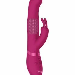 Shots America Vibrators Shots Vive Izara Rotating Beads Rabbit - Pink