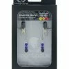 Kink & BDSM Spartacus Adjustable Broad Tip Blue Beaded Nipple Clamps