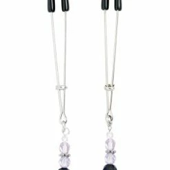Spartacus Adjustable Tweezer Nipple Clamps With Beads