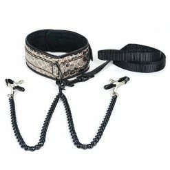 Kink & BDSM Spartacus Faux Leather Collar & Leash
