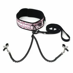 Kink & BDSM Spartacus Faux Leather Collar & Leash