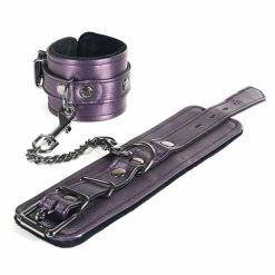 Kink & BDSM Spartacus Galaxy Legend Faux Leather Ankle Restraints - Purple