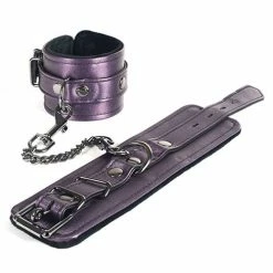 Kink & BDSM Spartacus Galaxy Legend Faux Leather Wrist Restraints - Purple