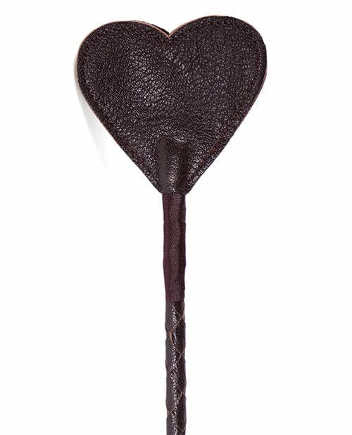 Spartacus Heart Crop - Brown Leather Kink & BDSM