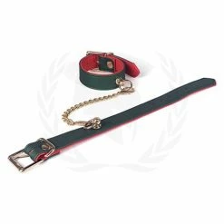 Spartacus Pu Beginners Wrist Restraints - Green-Red Kink & BDSM