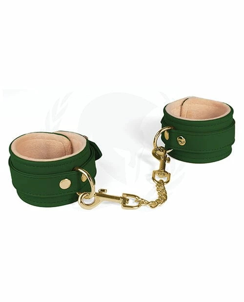 Spartacus Pu Wrist Cuffs With Plush Lining