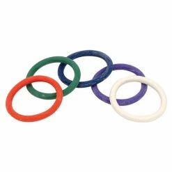 Penis Toys Spartacus 1.5" Rubber Cock Ring Set - Rainbow Pack Of 5