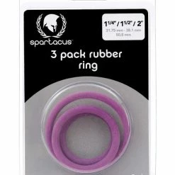 Spartacus Rubber Cock Ring Set