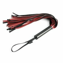 Sportsheets International Kink & BDSM Saffron Flogger - Red-Black