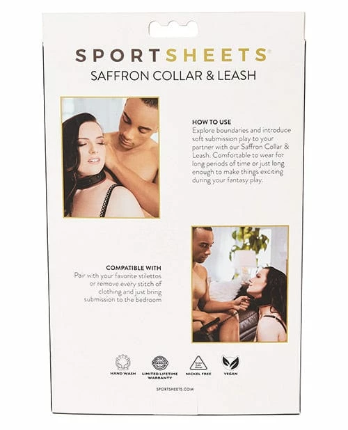 Sportsheets International Saffron Leash & Collar