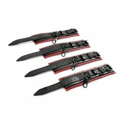 Sportsheets International Kink & BDSM Saffron Spreader Bar & Cuff Set - Red-Black