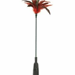 Sportsheets International Sex & Mischief Feather Slapper - Red-black Feathers Kink & BDSM