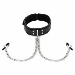 Sportsheets International Sex & Mischief Nipple Clamps With Collar