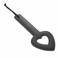 Sportsheets International Sex & Mischief Shadow Heart Paddle - Black