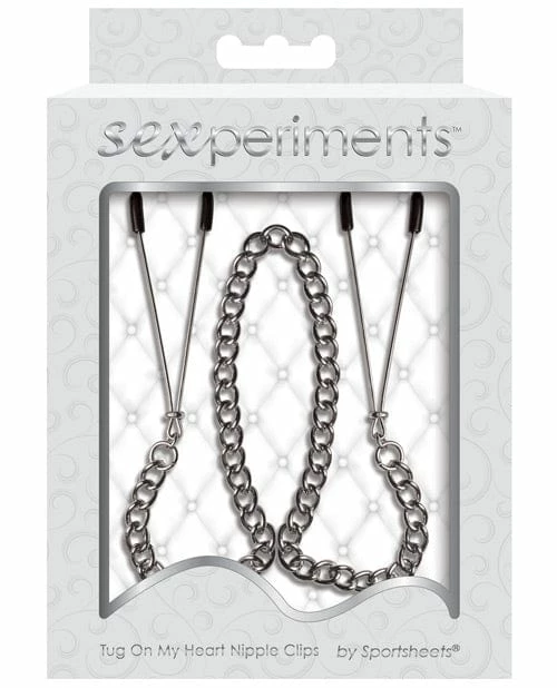 Sportsheets International Sexperiments Tug On My Heart Nipple Clamps