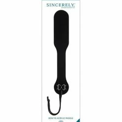Sportsheets International Sincerely Bow Tie Acrylic Paddle Kink & BDSM