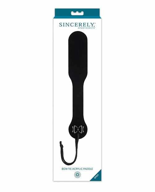 Sportsheets International Sincerely Bow Tie Acrylic Paddle Kink & BDSM