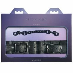 Sportsheets International Sincerely Lace Cuffs - Black