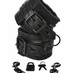 Sportsheets International Sincerely Lace Fur Lined Handcuffs