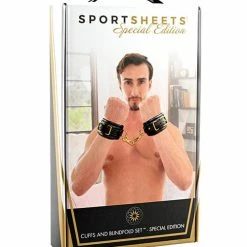Sportsheets International Kink & BDSM Sportsheets Cuffs & Blindfold Set - Special Edition