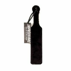 Sportsheets International Kink & BDSM Sportsheets Leather Paddle With Black Fur