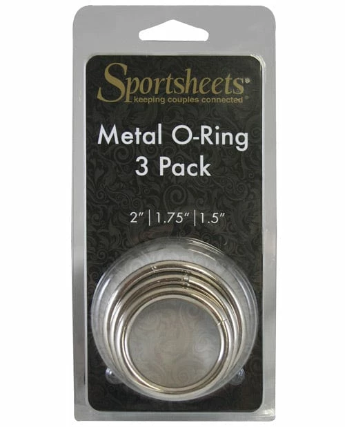Sportsheets International Penis Toys Sportsheets Metal O Ring - Pack Of 3