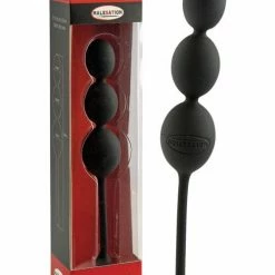 St Rubber Anal Toys Malesation Anal Balls - Black