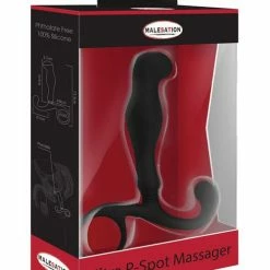 St Rubber Malesation Ultra P Spot Massager - Black