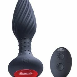 St Rubber Malesation Vibro Rimming Plug - Black Anal Toys