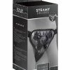 St Rubber Dildos Steamy Shades Classic Harness - Black-White