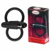 St Rubber Penis Toys Malesation Squeeze Cock & Ball Ring - Black