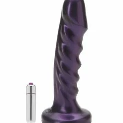 Tantus Echo Silicone Vibrating Dildo - Purple